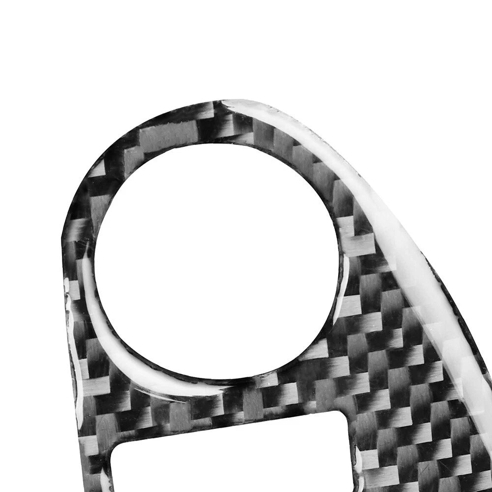 Carbon Fiber Black Window Lift Switch Button Cover Trim for BMW 5 Series (1996-2003)
