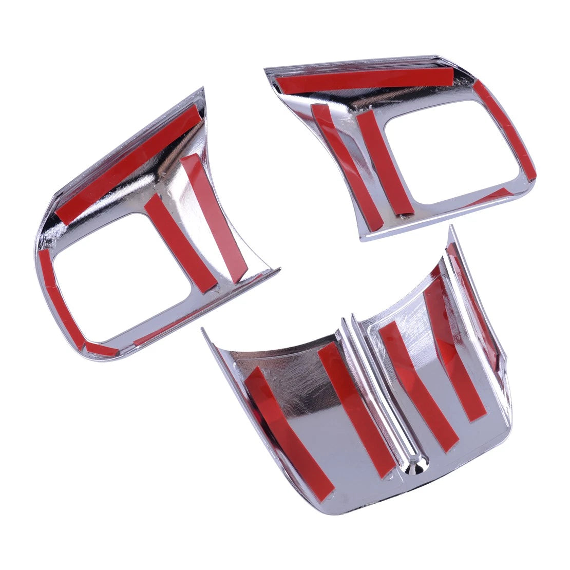 3 x Chrome Steering Wheel Knob Covers for Jeep Patriot Compass Wrangler