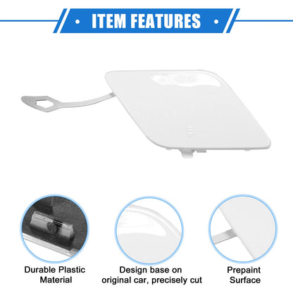 Front Bumper Tow Hook Cover for Mercedes-Benz C250 (2012-2014) - White