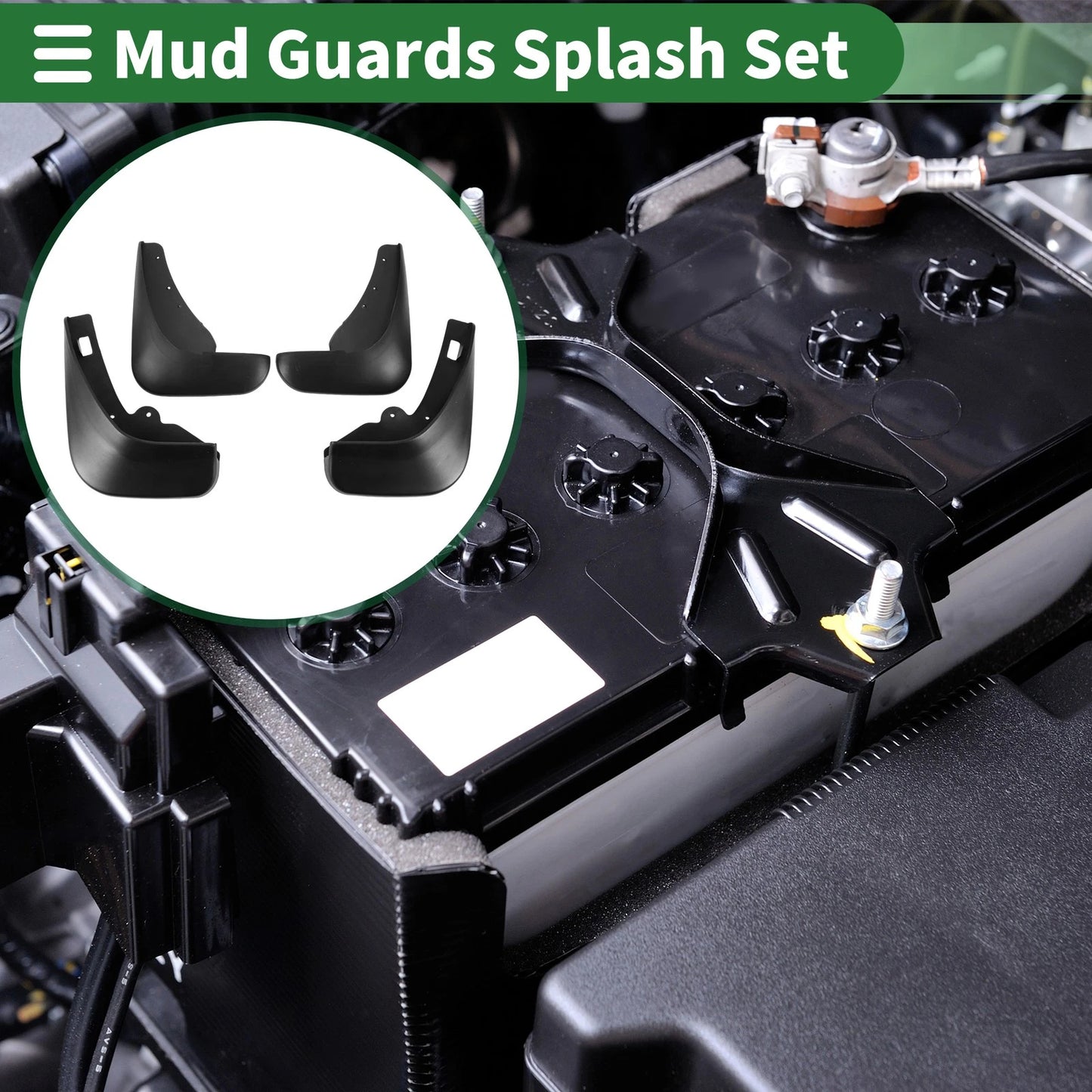 Mud Flaps Splash Guards for Ford Focus Hatchback (2009-2011)
