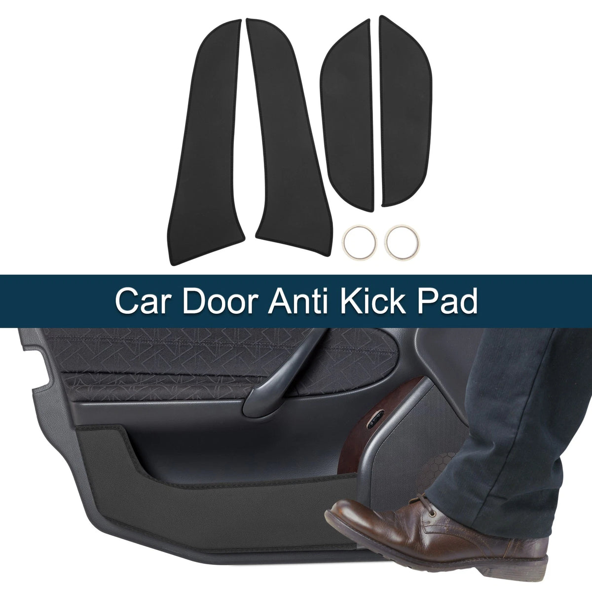 Car Door Anti Kick Pad Sticker Protector 1 Set for Toyota RAV4 (2013–2019)