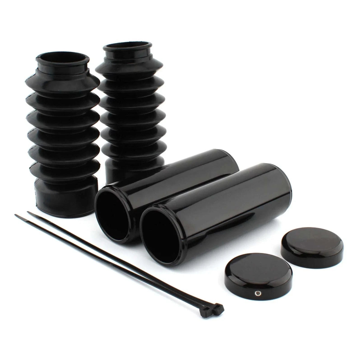 Black Full Fork Cover Kit for Harley Davidson Sportster X48 Forty-Eight (16-23)