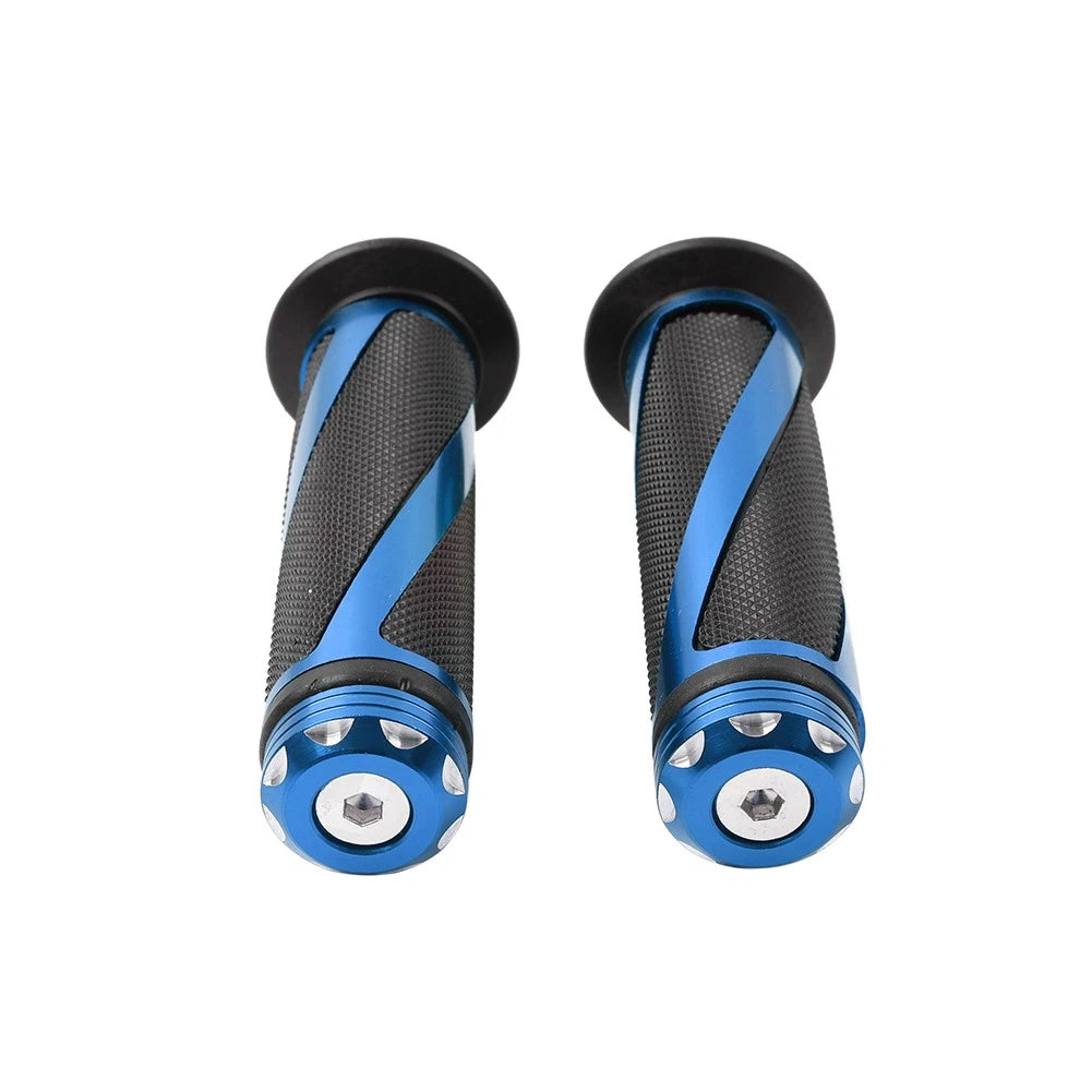7/8" Rubber Hand Grips for Yamaha ATV Pit Dirt Bike (2010-2023) Blue