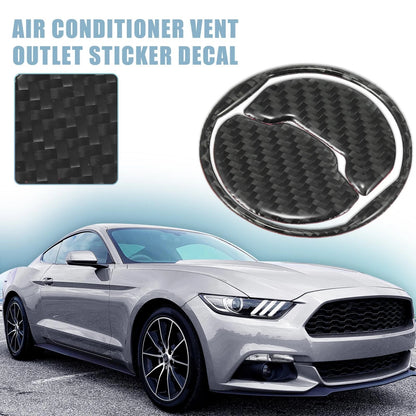 3 x Dashboard Air Conditioner Vent Covers for Ford Mustang (2015-2020) Black