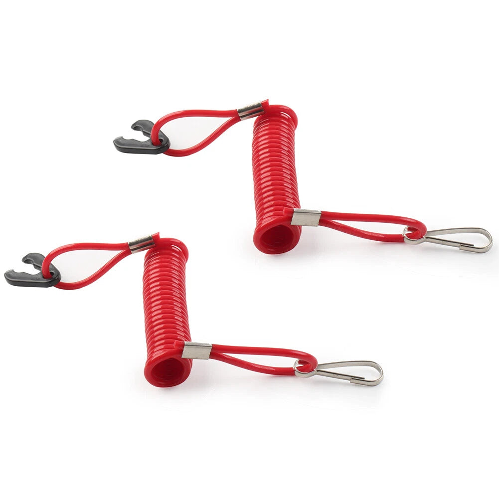 2 x Kill Switch Lanyard Tether Emergency Stop for Yamaha Outboard Motors