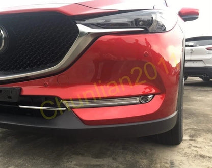 Chrome Front Fog Light Cover Trim for Mazda CX-5 (2017-2021) 2 x pcs