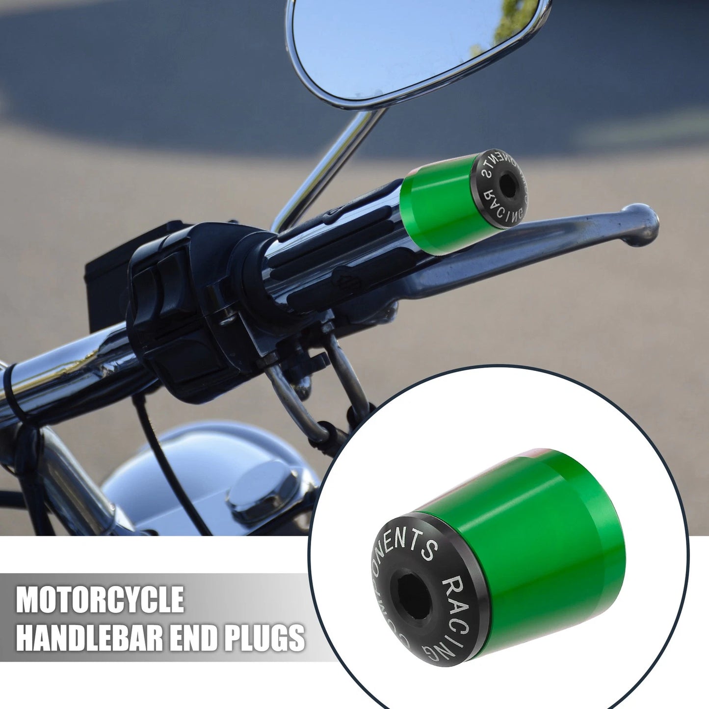 2 x Pair Handlebar End Plugs for Kawasaki Ninja 400 (2018–2021)