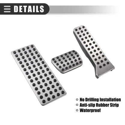 Gas Accelerator Brake Foot Rest Pedal Pad Covers for Mazda CX-3 (2016-2019)