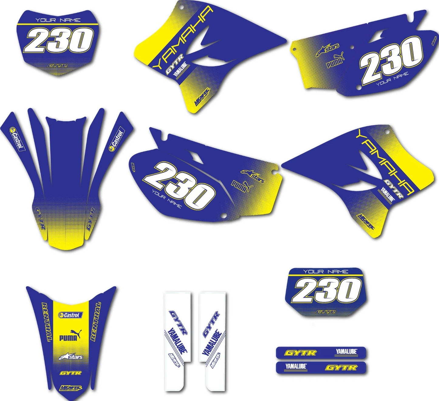 Sticker Kit Decals Graphics for Yamaha TTR 230 (2005-2024)