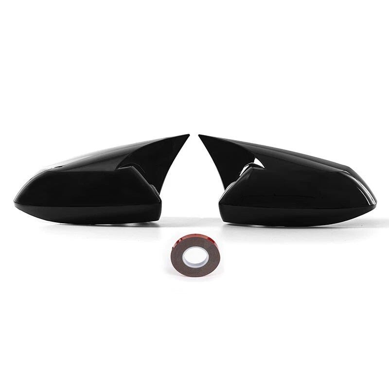 2 x Side Rearview Mirror Cover Trim Glossy Black for Toyota Corolla (2019-2023)