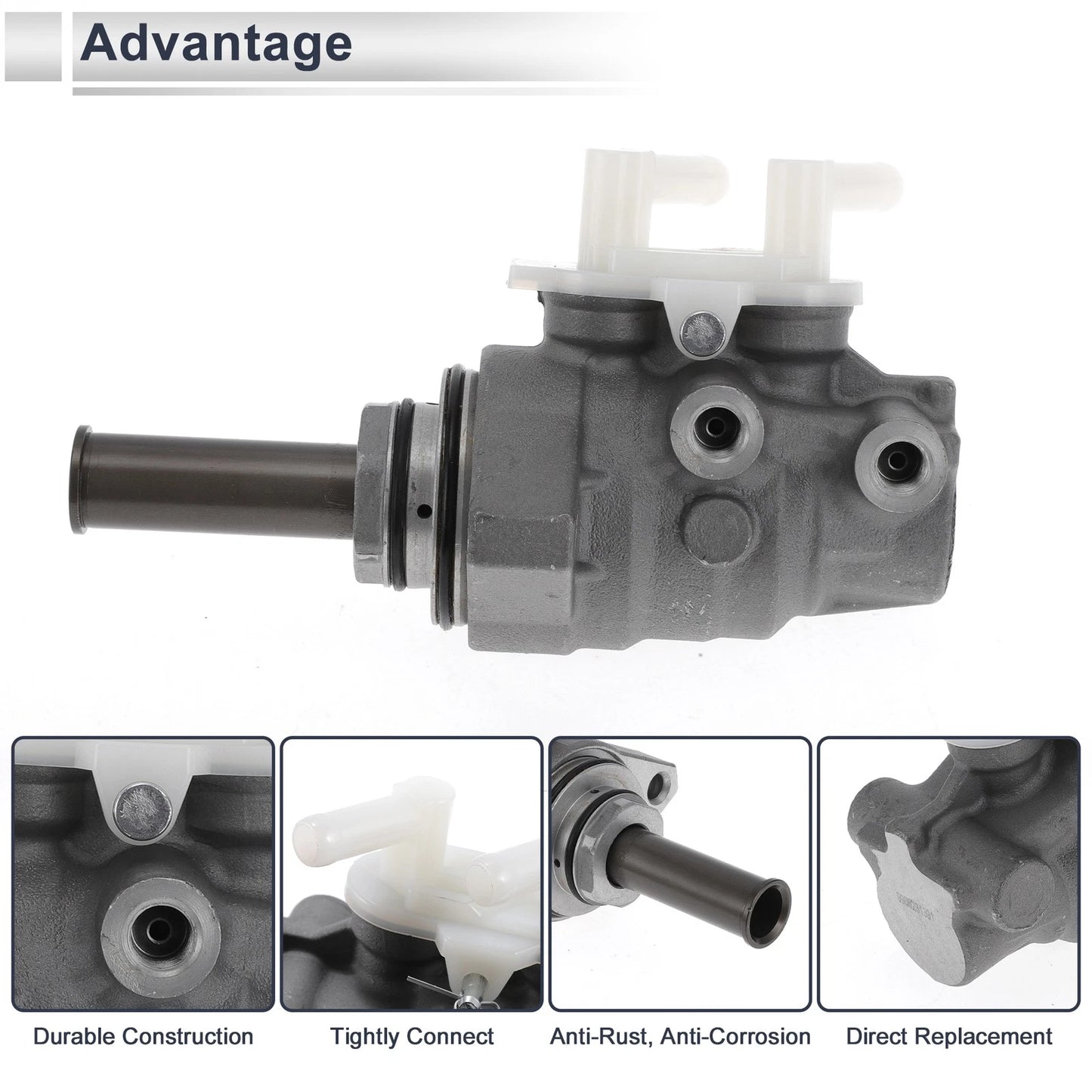 Brake Master Cylinder for Toyota Sienna 2004-2009 - Silver Tone