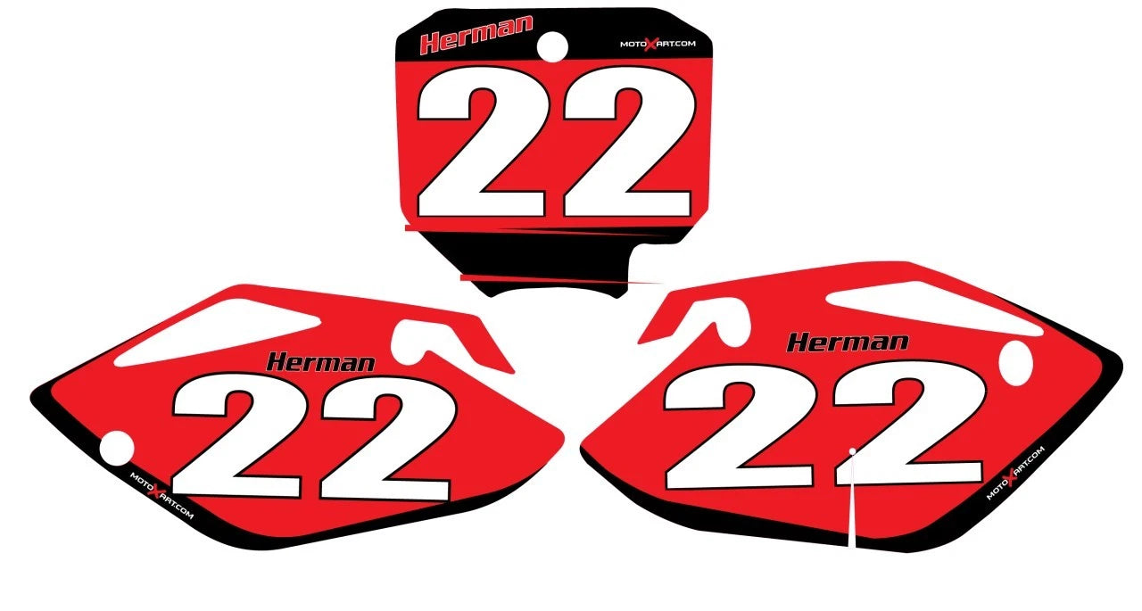 Custom Number Plates for Honda CRF 150R (2007-2025)
