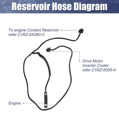 Radiator Coolant Reservoir Hose for Ford CV6Z-8K012-K (2011-2014)