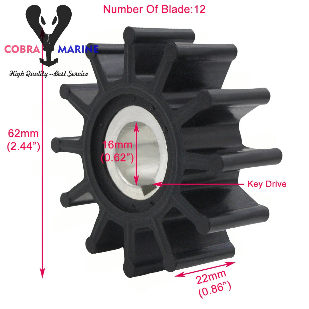 Water Pump Impeller for Sherwood 9000K