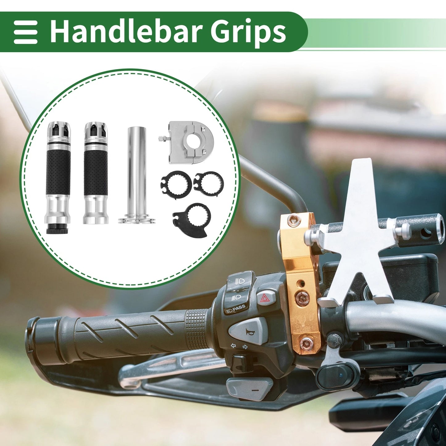 2 x Hand Grips Cover Kit for Motorcycle
