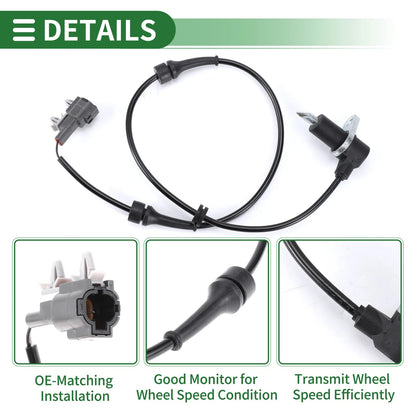 ABS Wheel Speed Sensor for Infiniti QX4 Front Right