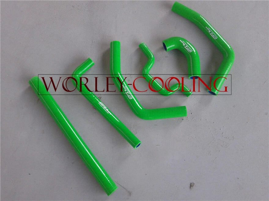 Silicone Radiator Hose for Kawasaki KXF250 KX250F (2009-2014) 2 x GREEN