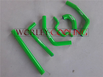Silicone Radiator Hose for Kawasaki KXF250 KX250F (2009-2014) 2 x GREEN