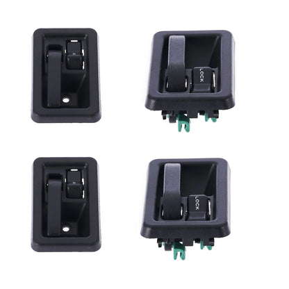Inner Door Handle 4pcs Textured Black for Jeep Wrangler TJ (1997–2006)