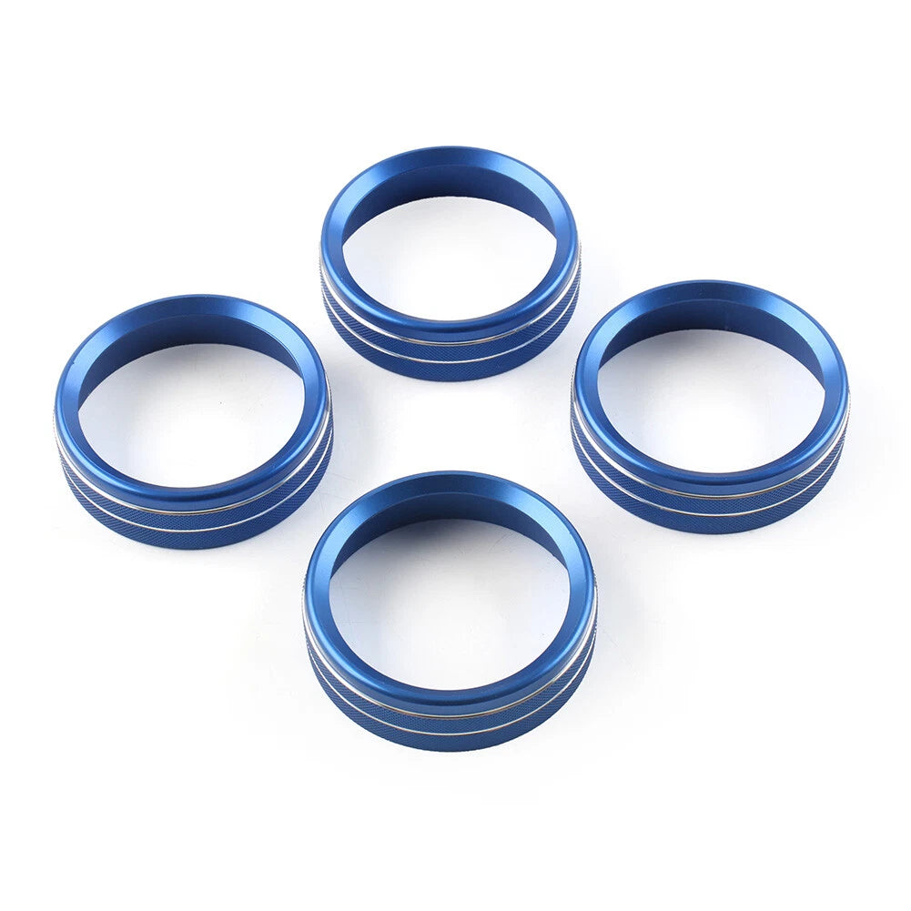 4 x Air Conditioner Switch CD Button Ring Trim for Ford F150 XLT (2015-2020)