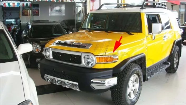 Chrome Front Head Light Lamp Cover Trim for Toyota FJ Cruiser (2007-2018)