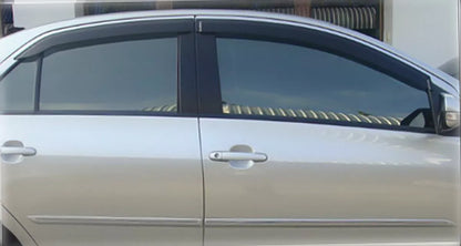 4 x Door Window Visors for Toyota Yaris Sedan (2007-2012)