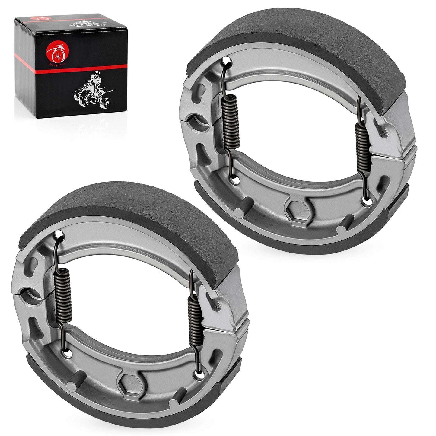 2pcs Brake Shoes for Yamaha Champ 100 YFM100, Badger 80 YFM80 (1989–2001)