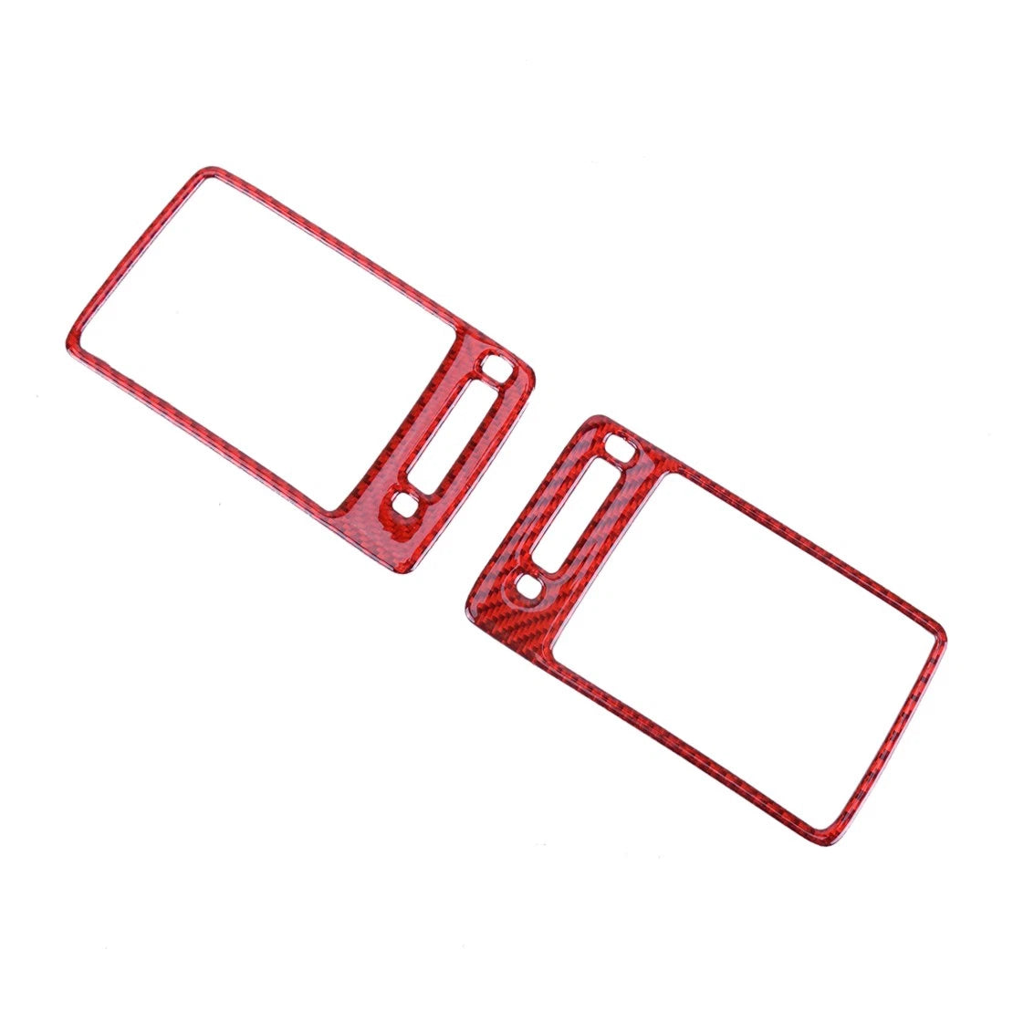 Red Carbon Fiber Side AC Air Vent Outlet Cover Trim for Honda Accord (2018-2023)