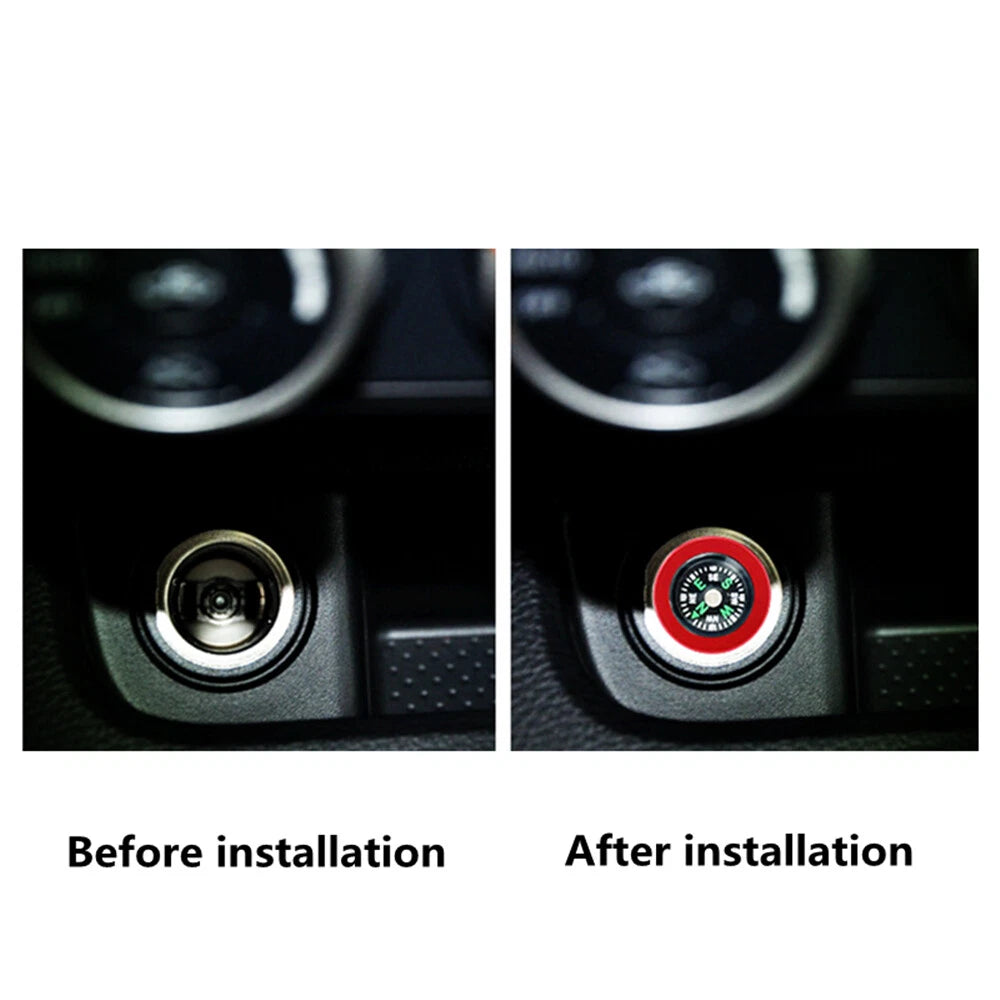 Compass Dust Cover Bung Plug for Car Motorcycle Cigarette Lighter Socket
