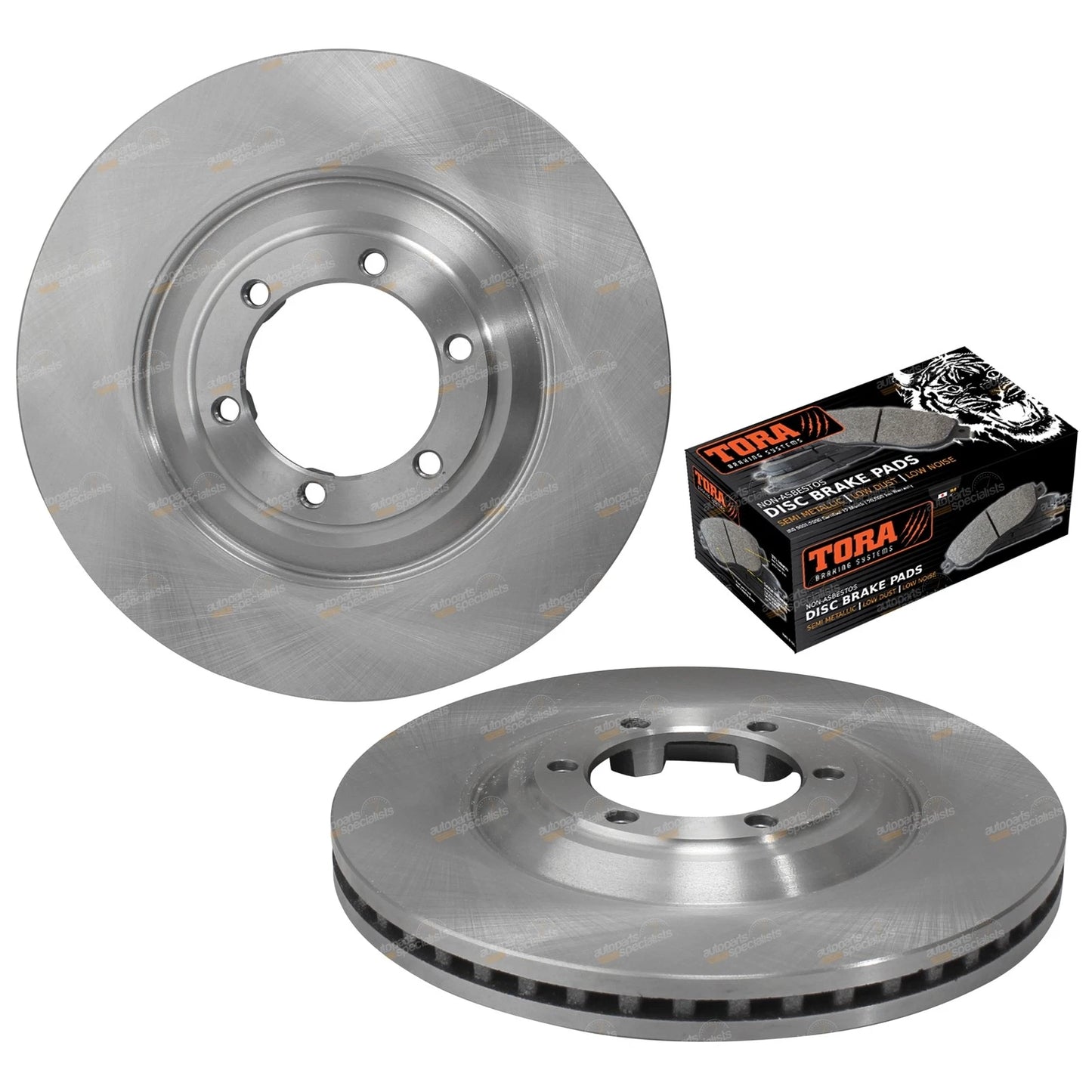 Front Disc Brake Rotors + Pads Set for Isuzu D-Max MU-X