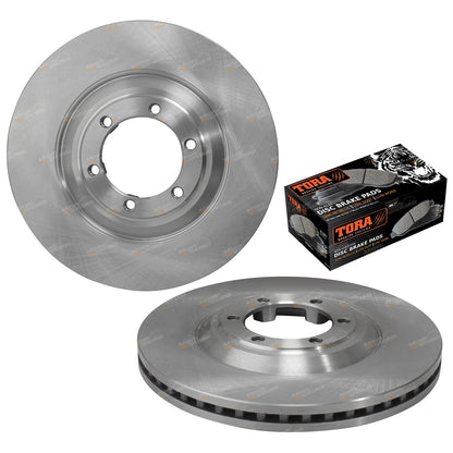 Front Disc Brake Rotors + Pads Set for Isuzu D-Max MU-X
