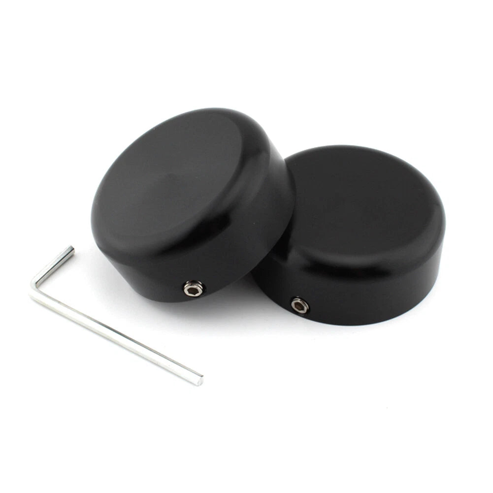 Black Front Fork Cover Caps for Harley Sportster S 1250 RH1250 S (2021-2023)