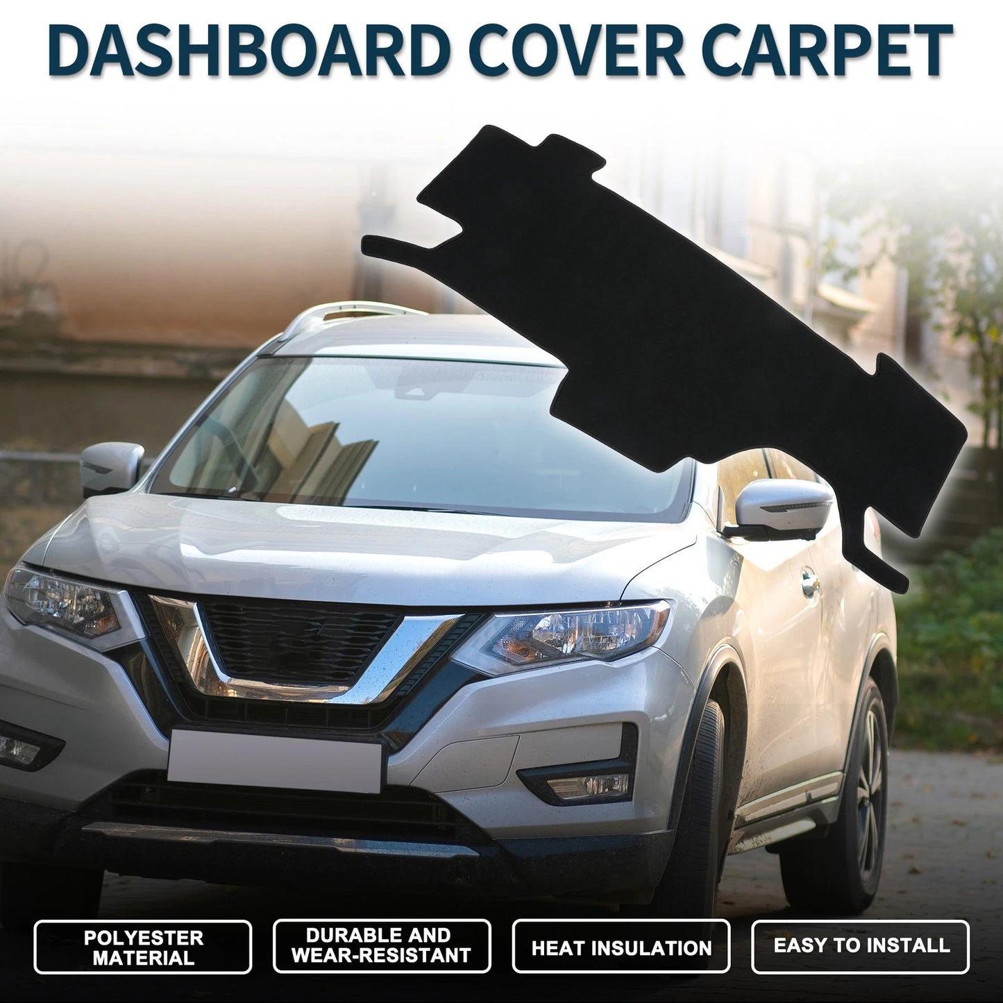 Dashboard Cover Mat for Nissan NOTE e-POWER E13 (2020-2024) Black 1 Set