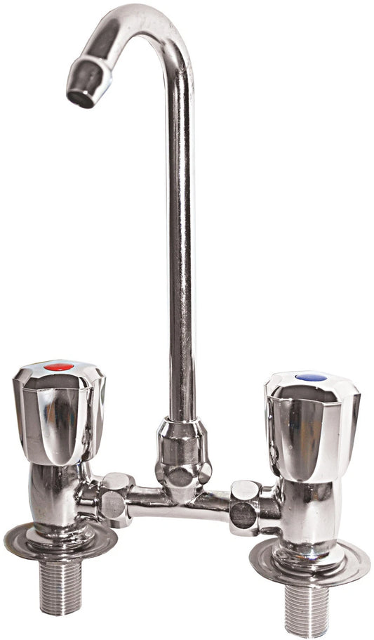 Faucet Mixer Tap for Caravan/Boat Chrome Plated Brass 1/2" BSB Made in Italy