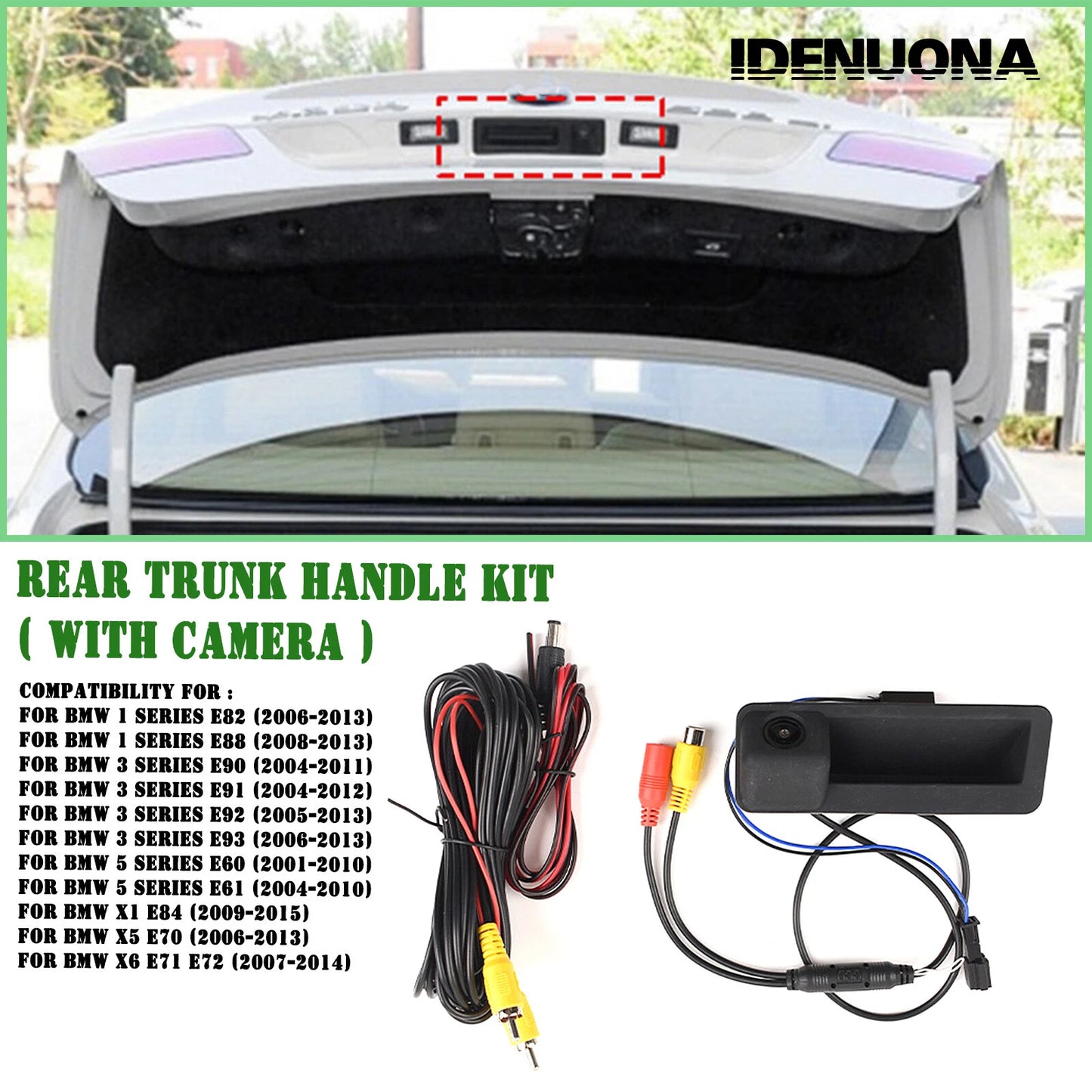 Rear Boot Tailgate Handle Switch Kit for BMW E60 E61 E90 E91 E92 (2007-2013)