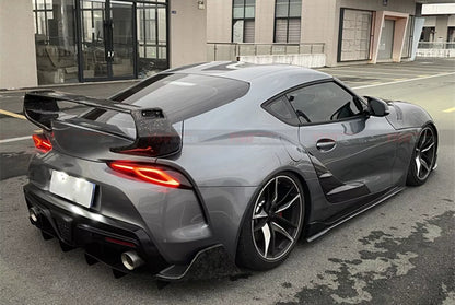 Rear Bumper Side Covers for Toyota Supra A90 (2019-2024) Carbon Fiber