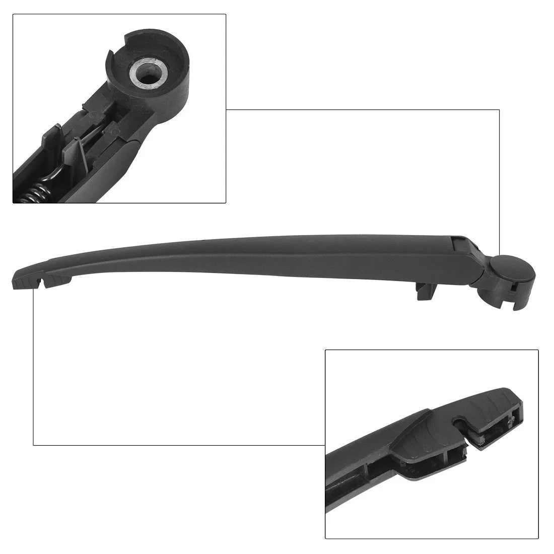 Rear Windshield Wiper Blade Arm Set 450mm for BMW E39 Touring (1996-2003)