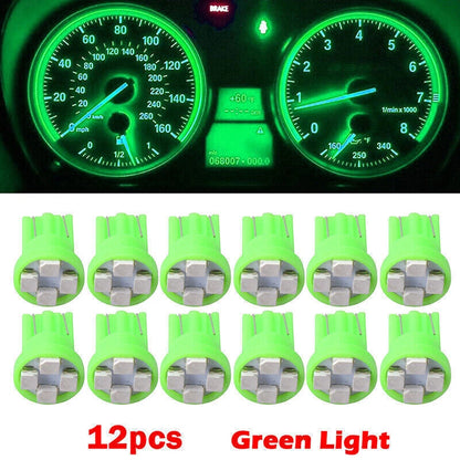 12 x T10 Wedge 4 SMD LED Brake Light Bulbs for AC (Compatible with Multiple Models)
