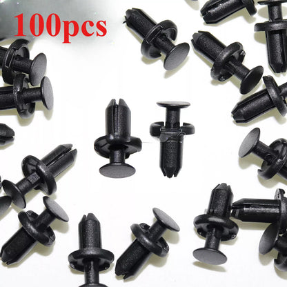 100pcs Wheel Opening Clip Front Bumper Rivets for Toyota (2000–2024)
