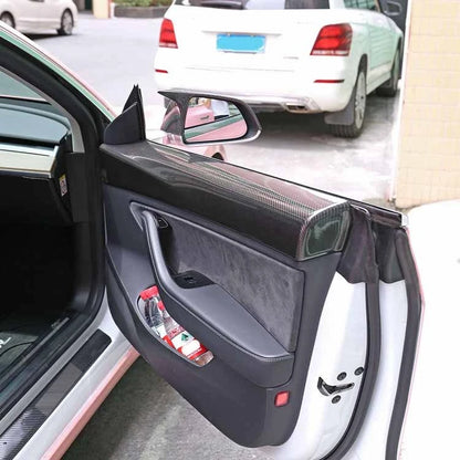 100% Carbon Fiber Interior Door Panel Cover Trim for Tesla Model 3 2017-2020