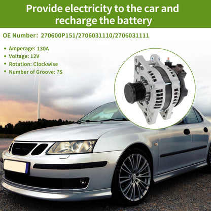 Alternator / 130A 12V for Toyota Corolla (2009–2013)
