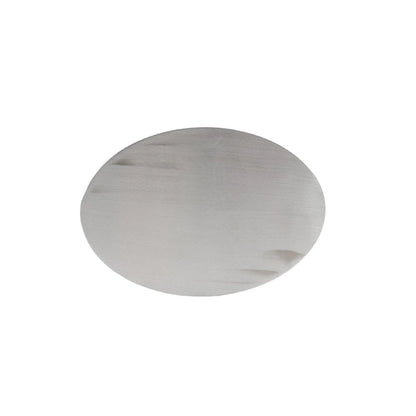 Custom Oval Aluminum License Plate for Motor Silver (No Year Specified)