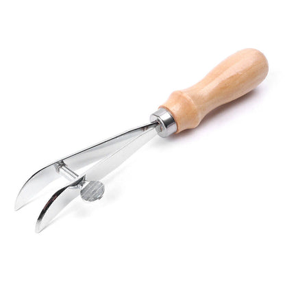 Leather Edge Creaser Tool for Crafting - Adjustable Width, Wood Handle