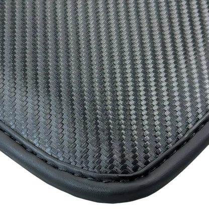 Black Floor Mats for BMW X3 E83 SUV (2003-2010) with Carbon Fiber Design