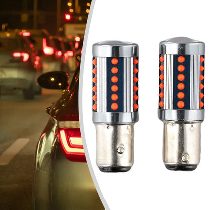 0.23A / 2x 1157 LED Light Bulb Aluminum Brake Light COB DC/AC 12V-24V for Car
