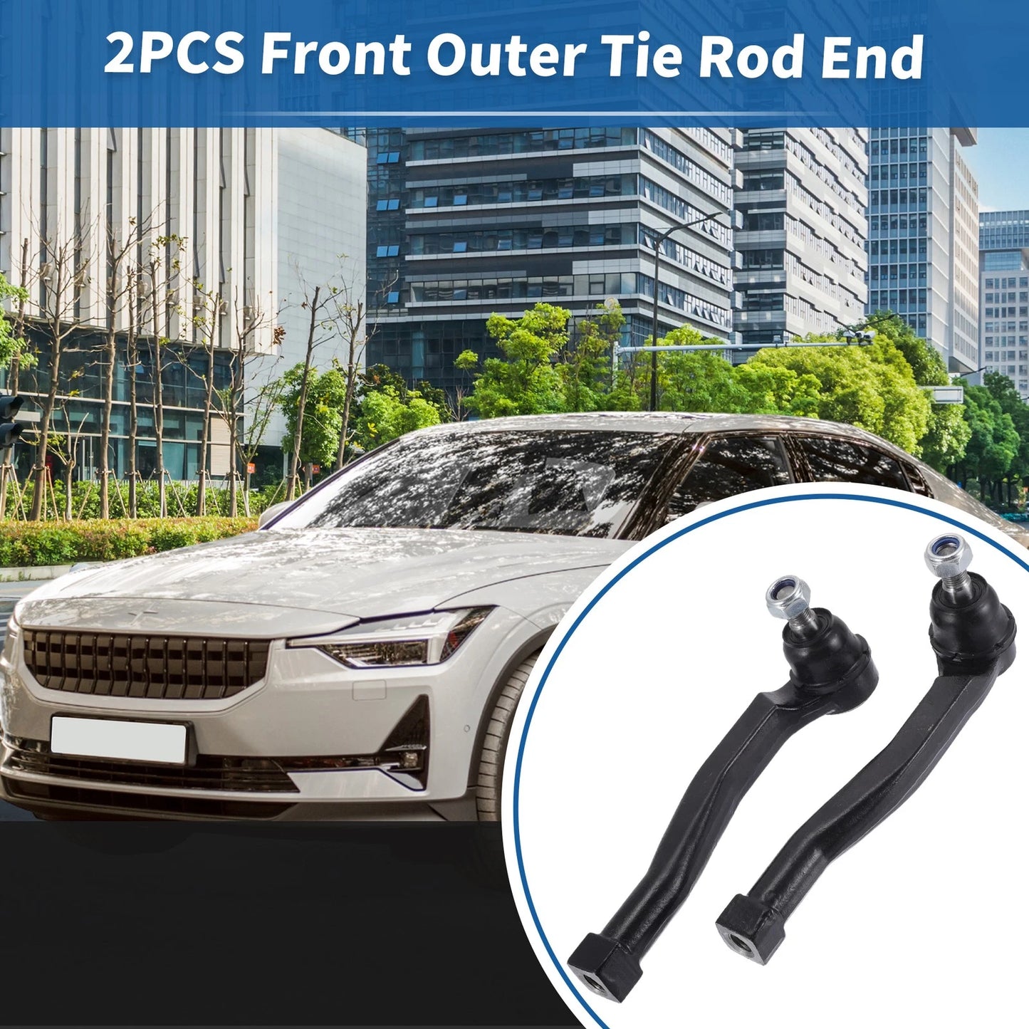 Front Outer Tie Rod End Links for Pontiac G3 (2009-2010)