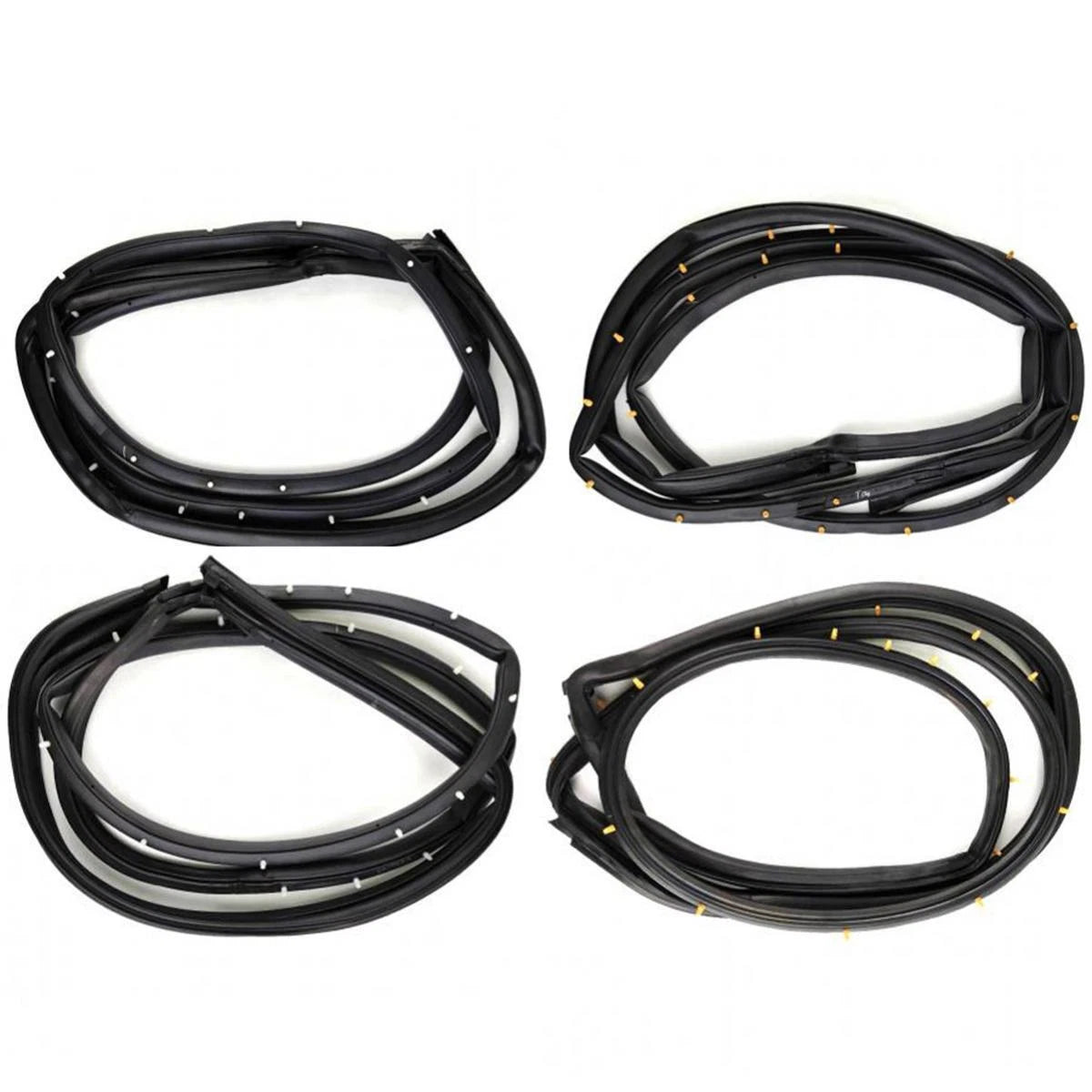 Door Rubber Weatherstrip Set 4 LH+RH Fits Honda Accord CB 4D Sedan 1990-93 D06