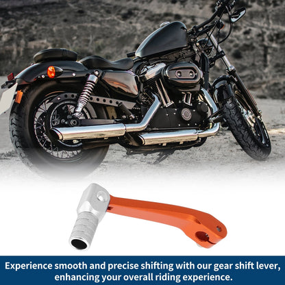 Folding Shifter Lever for Honda CRF150F (2003-2017) Orange Silver Tone