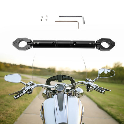 Set Universal Balance Bar Handlebar Aluminum Alloy Black for Motorcycle