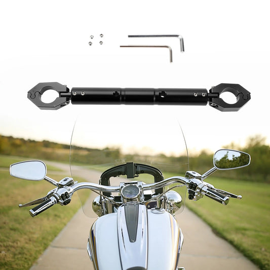Set Universal Balance Bar Handlebar Aluminum Alloy Black for Motorcycle